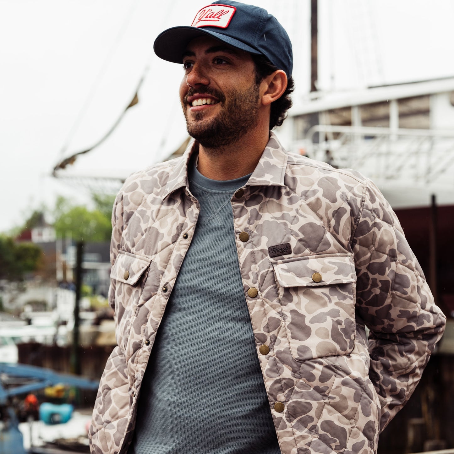 Saluda Puff Water Repellent Shacket – Marsh Wear Clothing