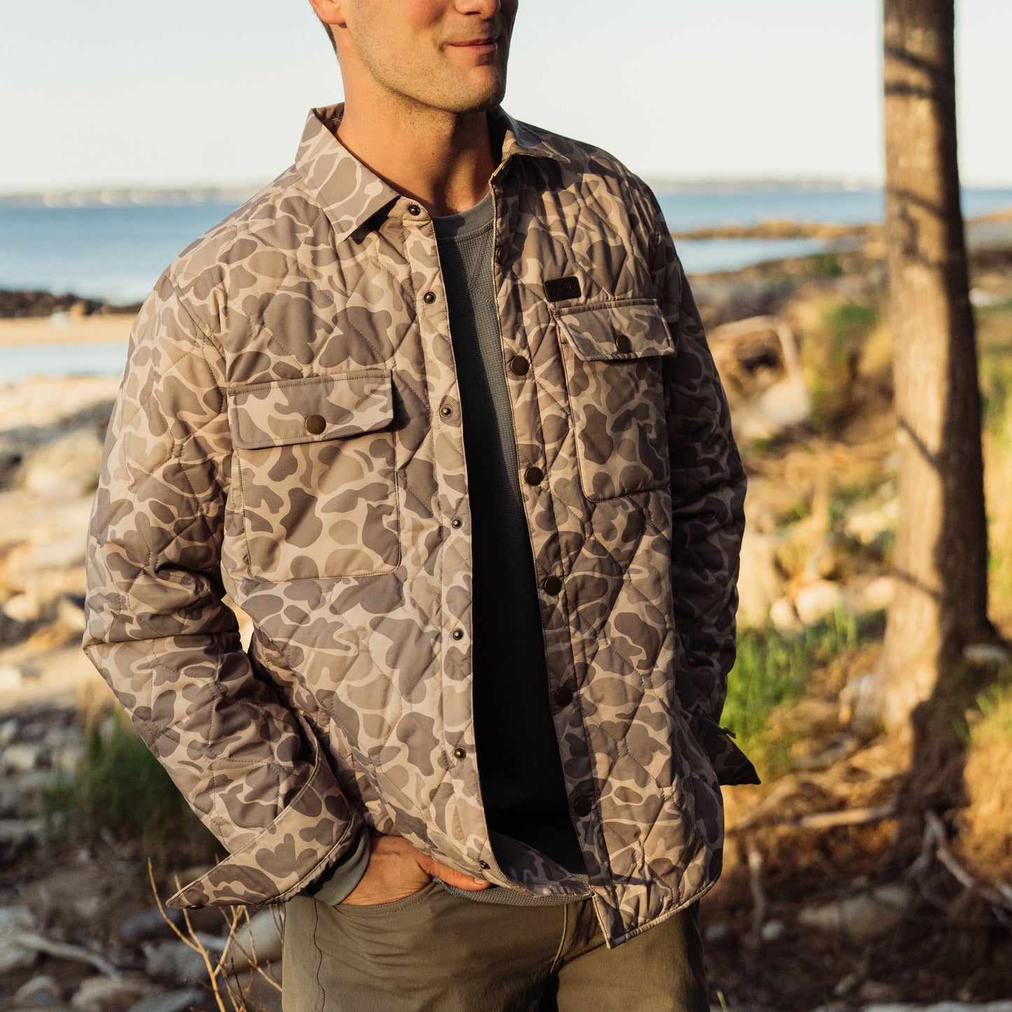 Saluda Puff Water Repellent Shacket – Marsh Wear Clothing